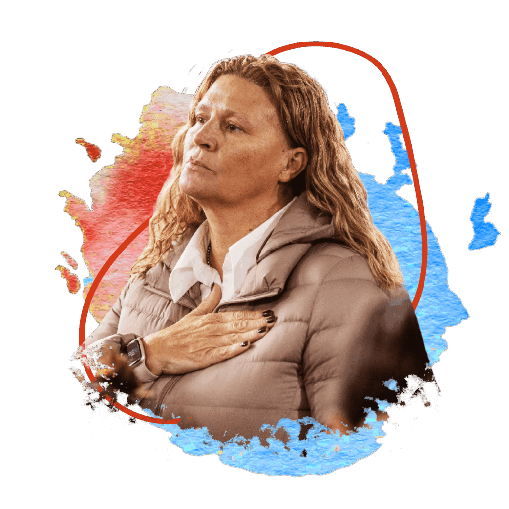 Gabriela Pedrali en un momento de reflexión
